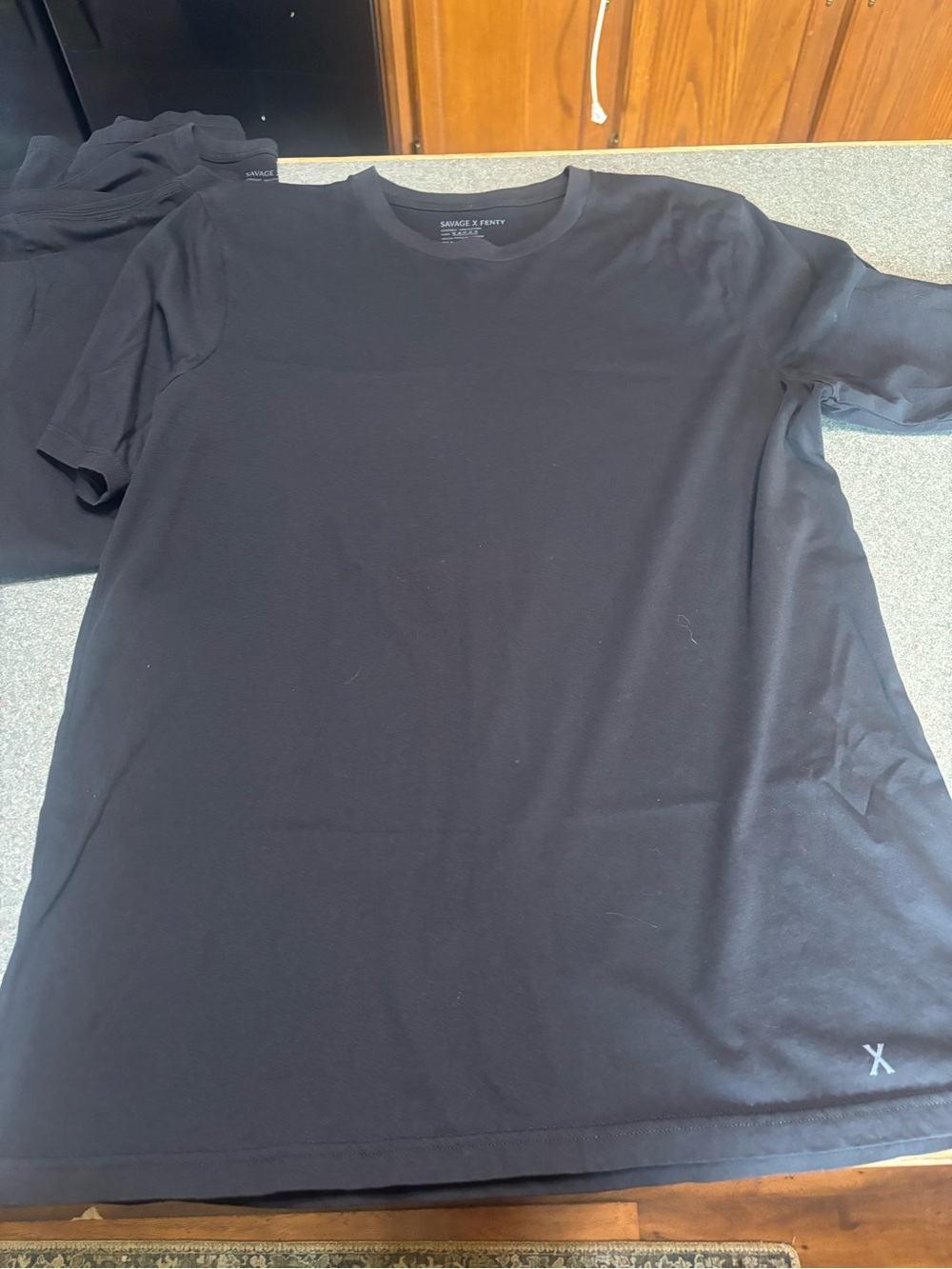 Savage X Fenty Black Short Sleeve Crew Tee